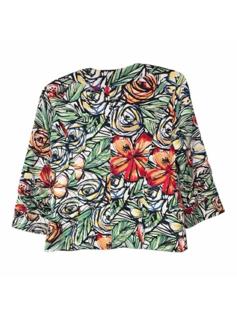 COLDWATER CREEK Floral Women's Jacket - Picture 2 of 4